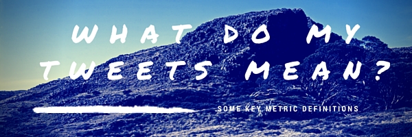 Twitter metric definitions